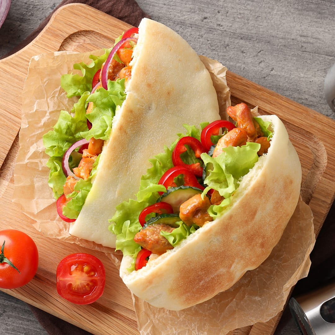 Chicken Pitas