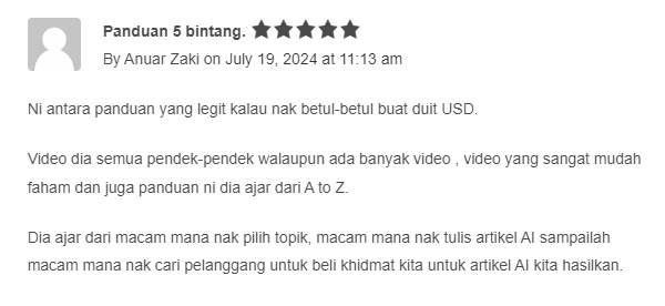 Panduan 5 Bintang! - Legit!