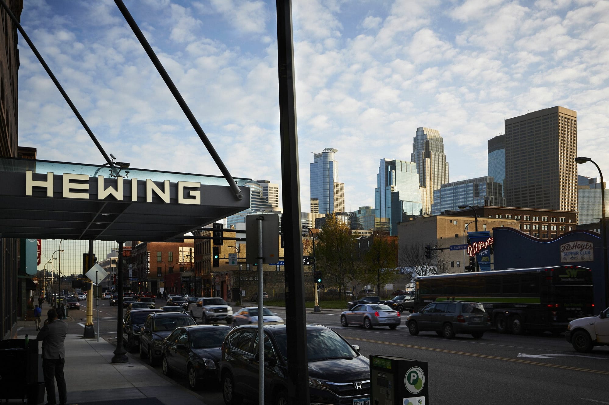 Outside view of Hewing Hotel
