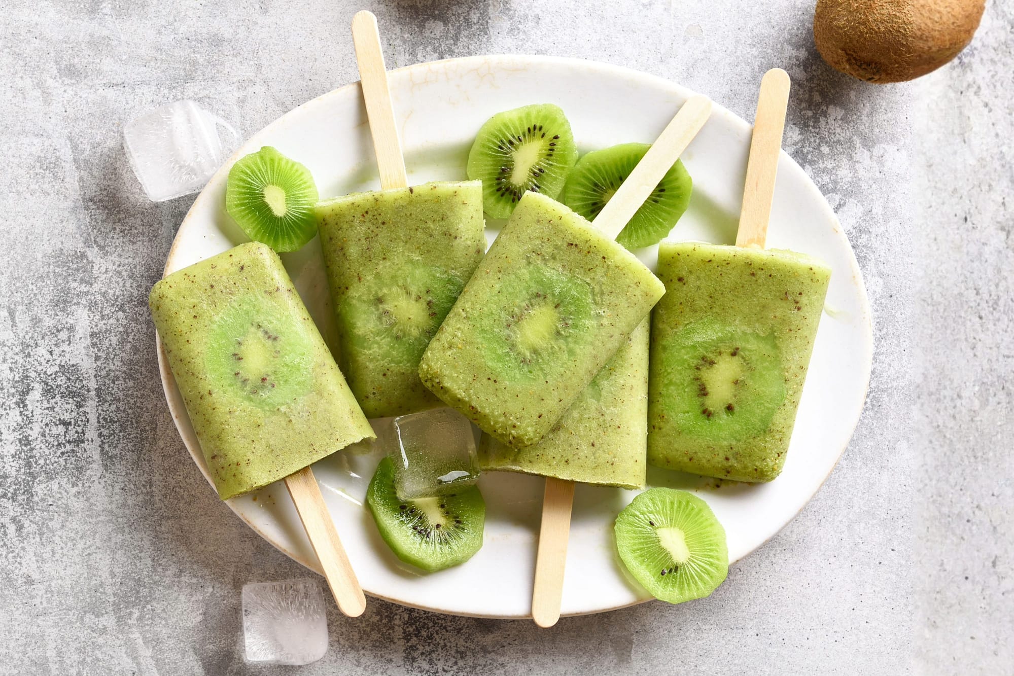 Kiwi Ice Popsicles