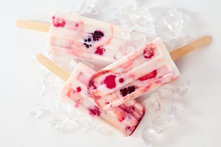 Mini Frozen Yogurt Popsicles