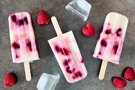 Raspberry Buttermilk Popsicles