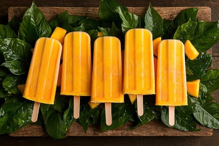 Mango Lassi Popsicles