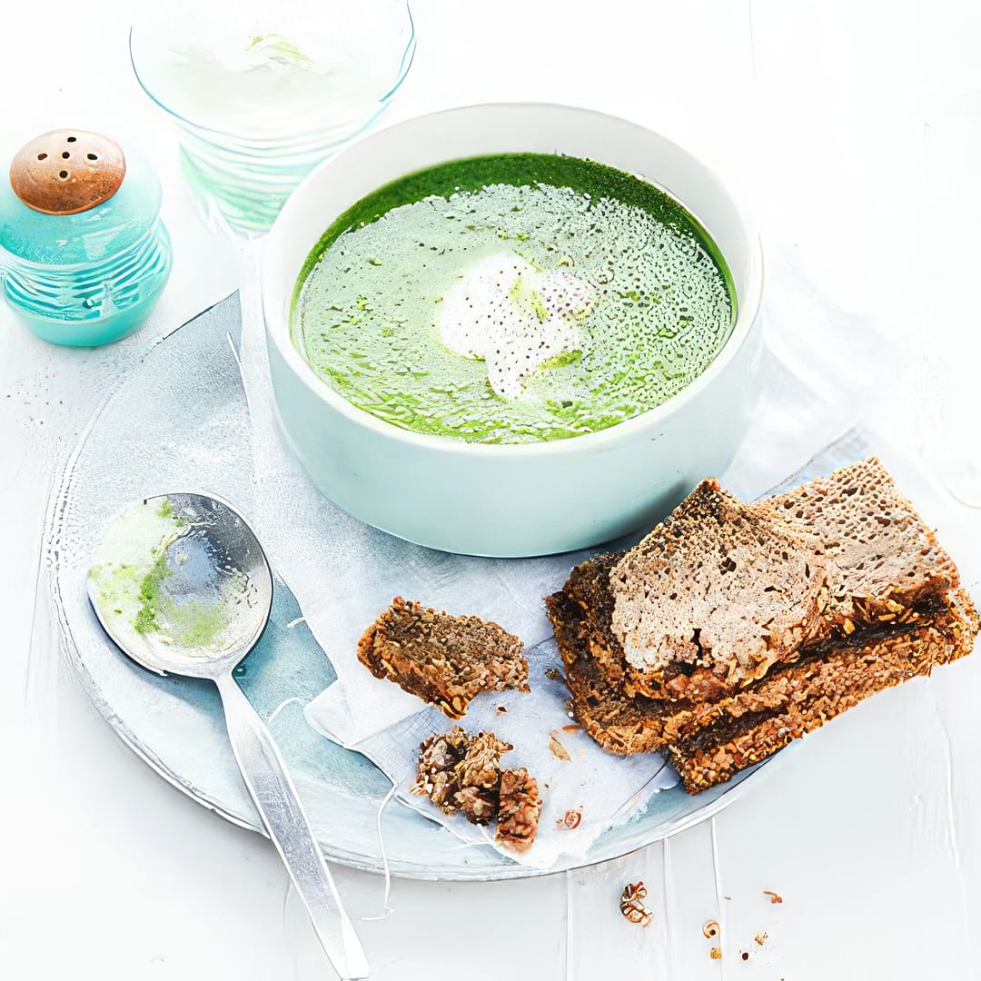 Cucumber, Pea & Lettuce Soup