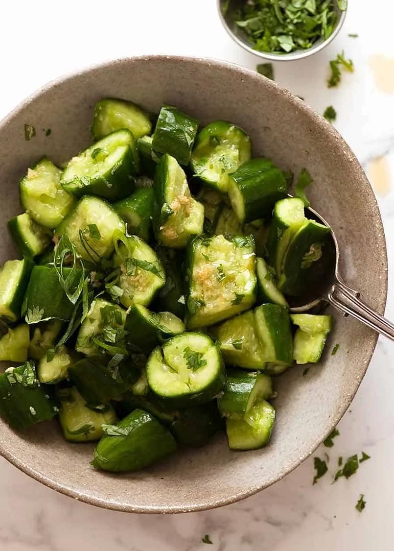 Smashed Cucumber Salad