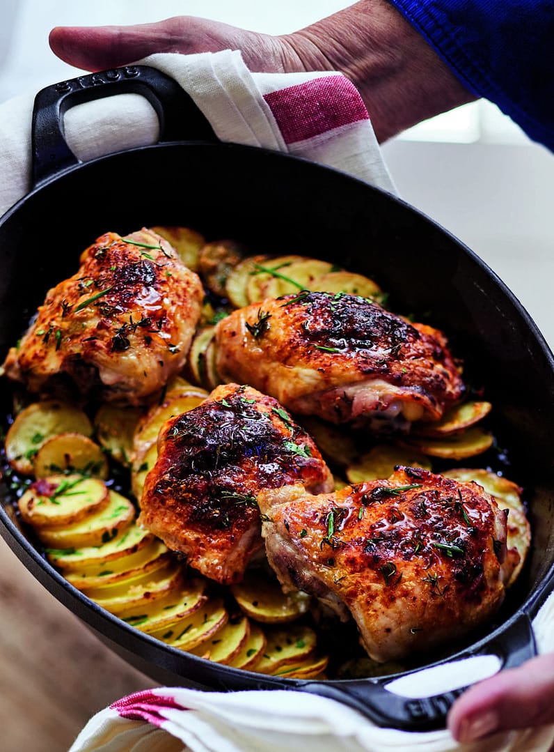 Skillet-Roasted Chicken & Potatoes