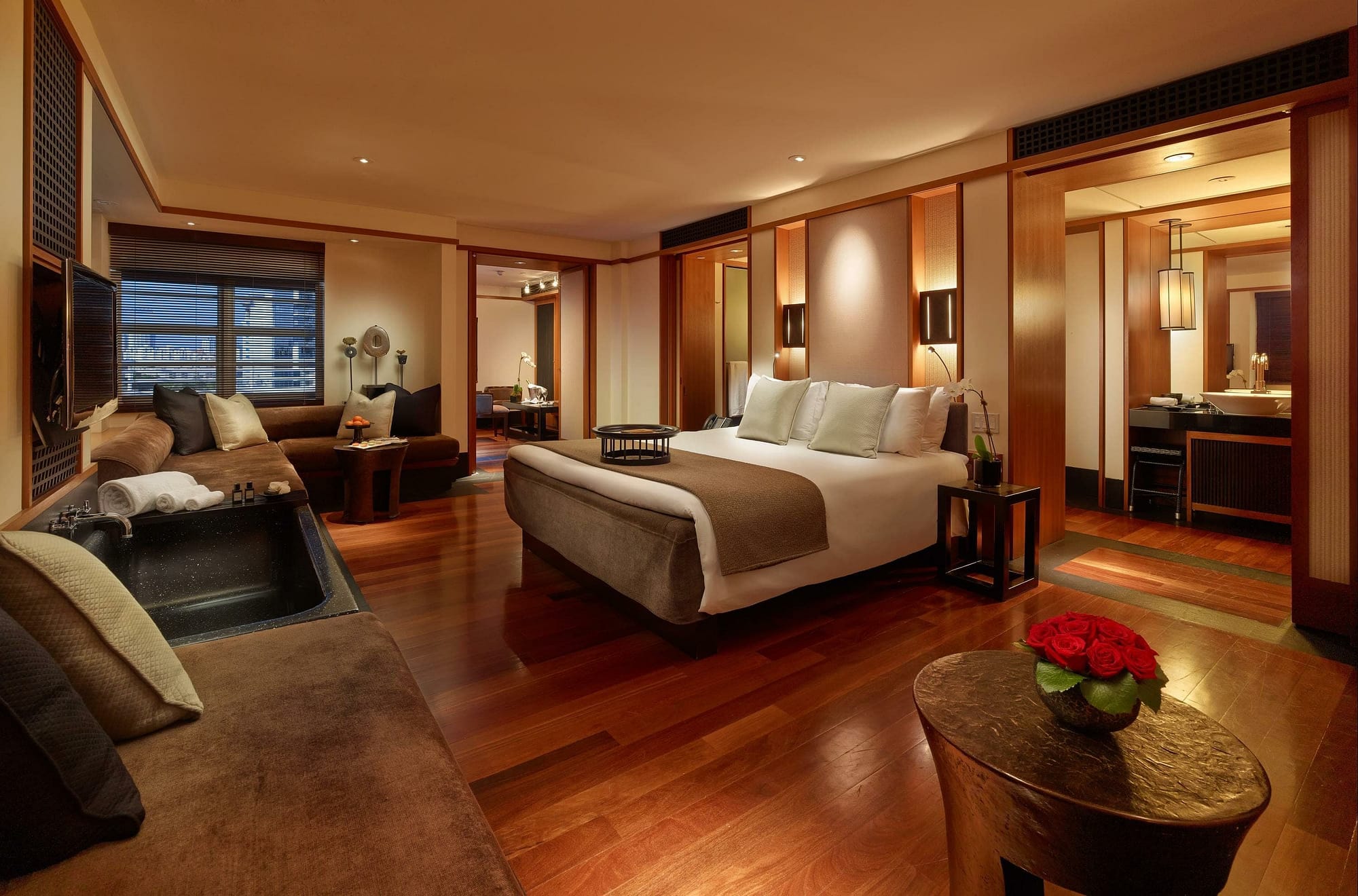 Bedroom view of The Setai, Miami Beach