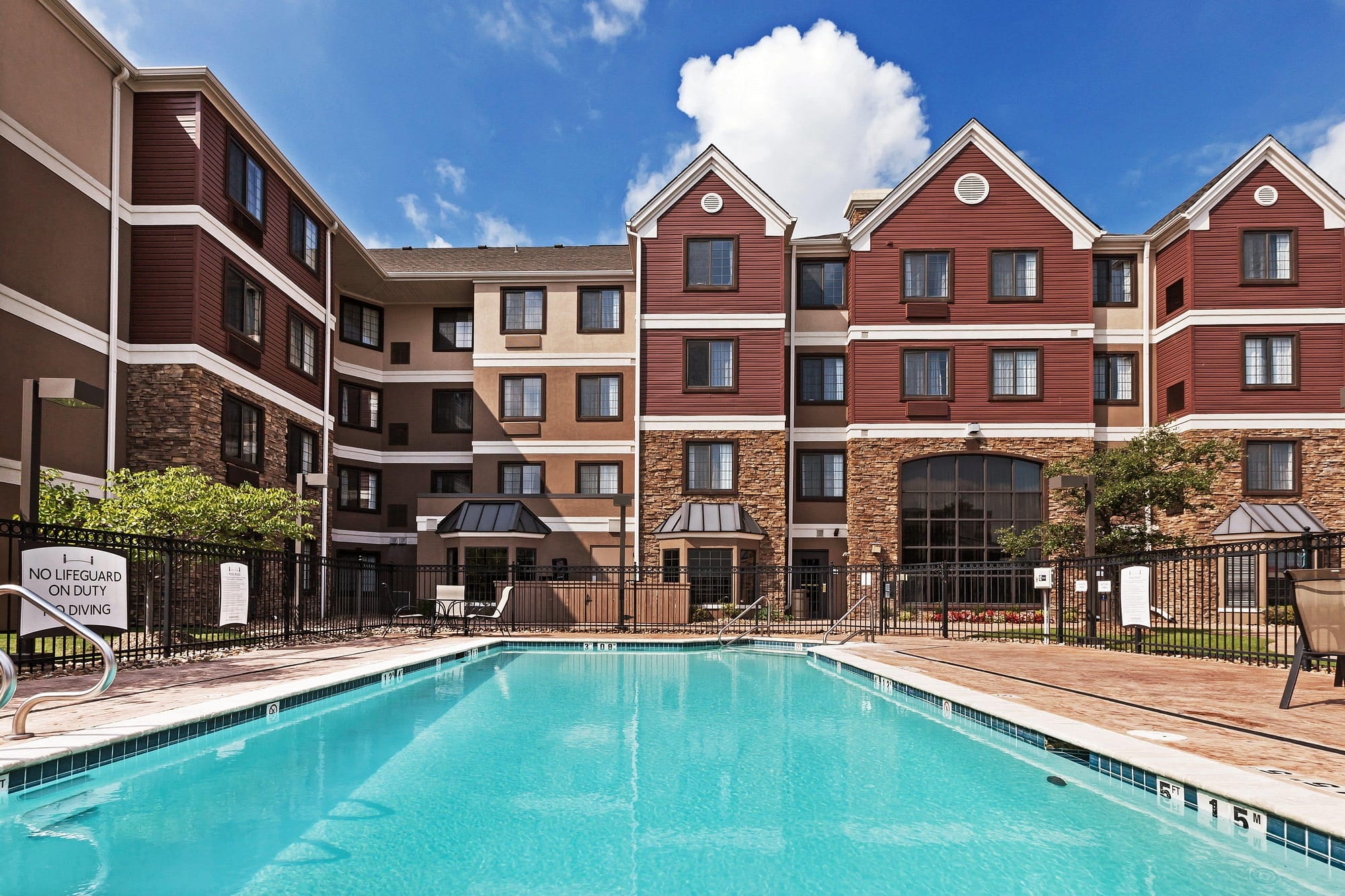 Pool view of Staybridge Suites Tulsa Woodland Hills