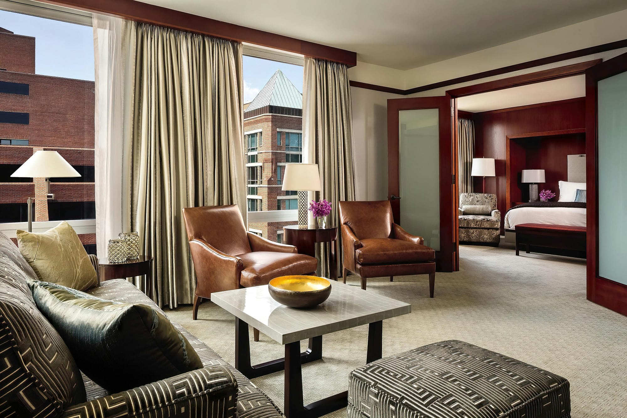 Living room view of The Ritz-Carlton Georgetown, Washington, D.C.