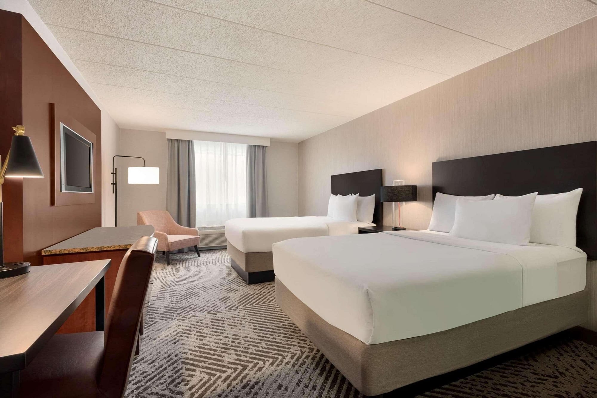 Bedroom view of The Clover Hotel