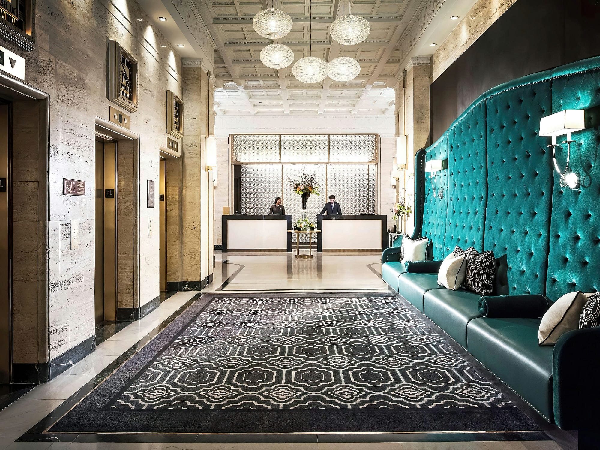 Lobby view of Sofitel Washington DC Lafayette Square