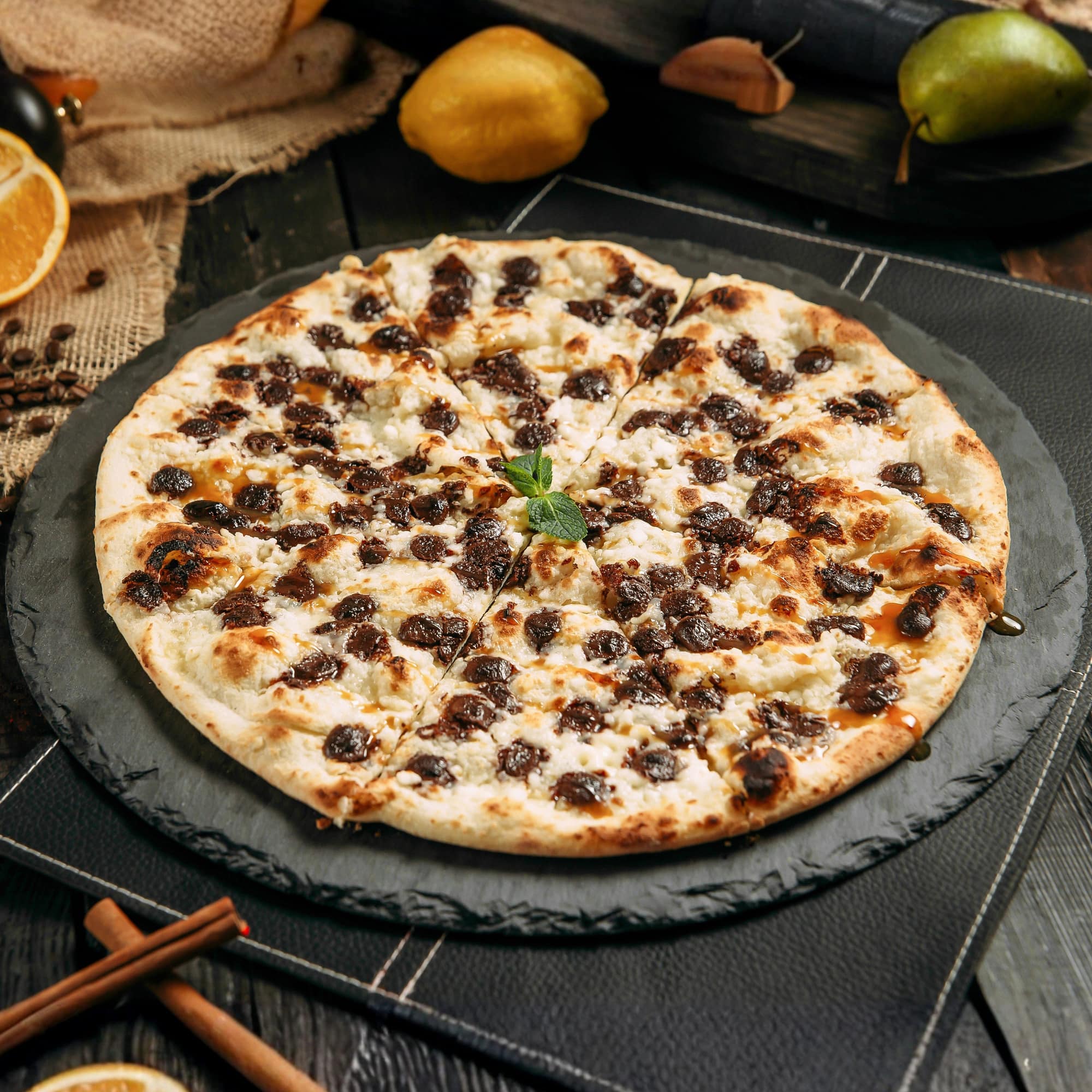 Chocolate Chip Dessert Pizza