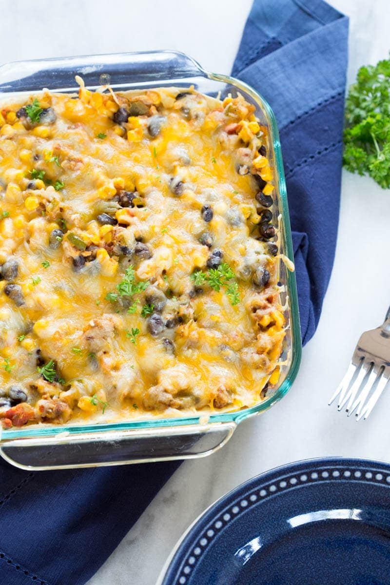 Vegetarian Tortilla Casserole