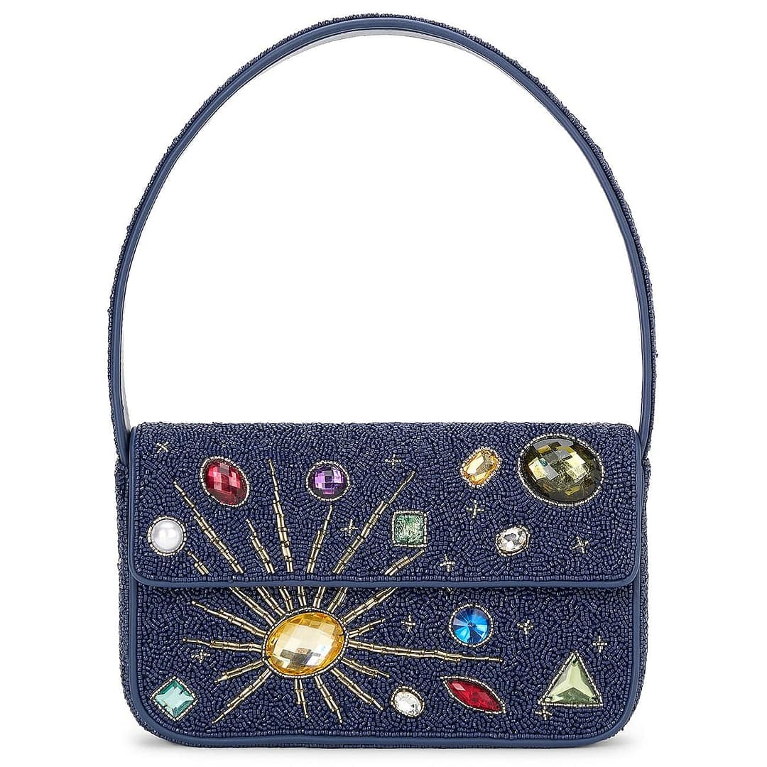 Staud Tommy Beaded Shoulder Bag