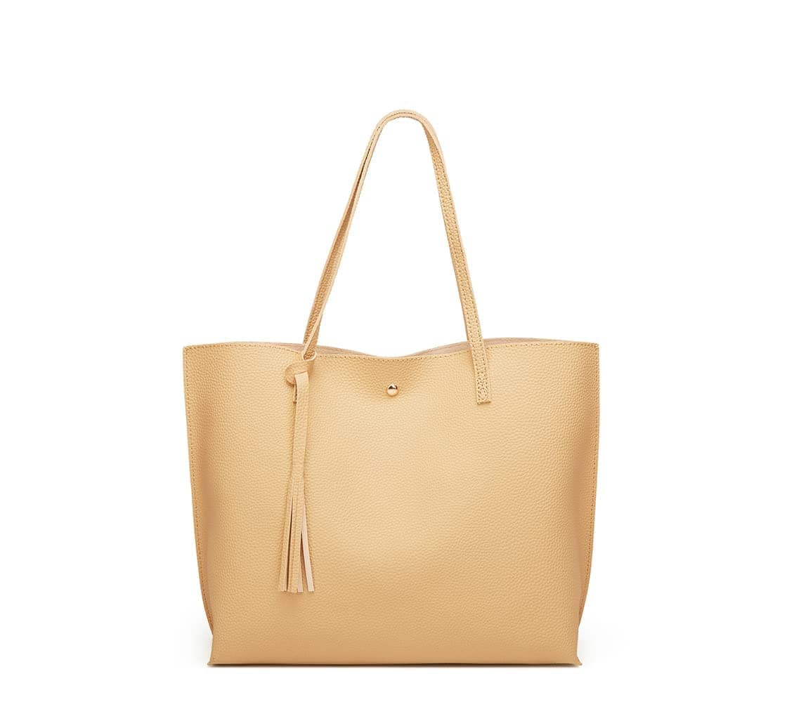 Dreubea Soft Faux-Leather Tote