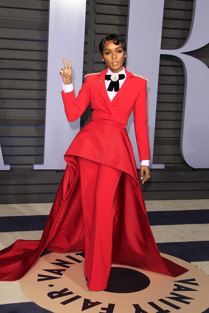 Janelle Monae at the 24th Vanity Fair Oscar After Party at the Wallis Annenberg Center for the Performing Arts on March 4, 2018 in Beverly Hills, CA