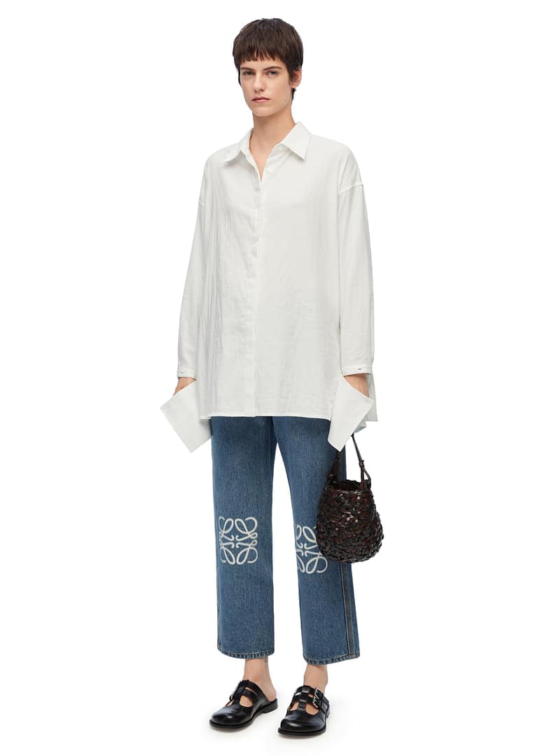 Loewe Anagram Cropped Jeans