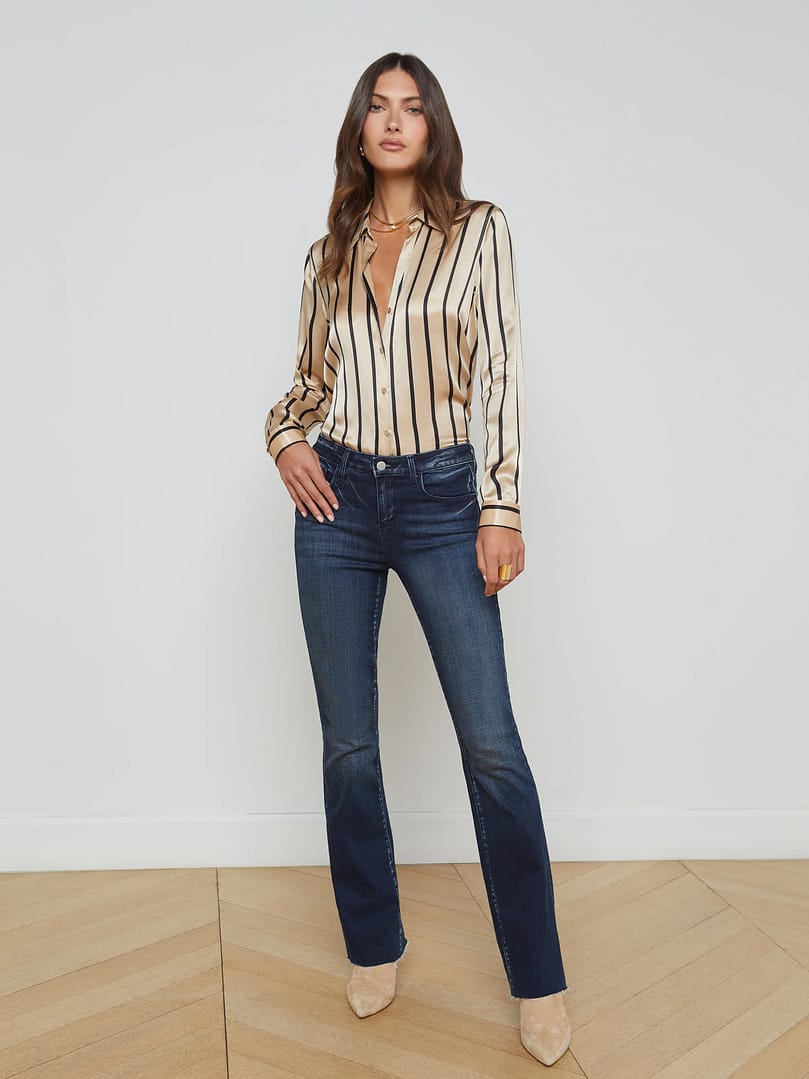 L'AGENCE Sneeki Low-Rise Straight-Leg Jean