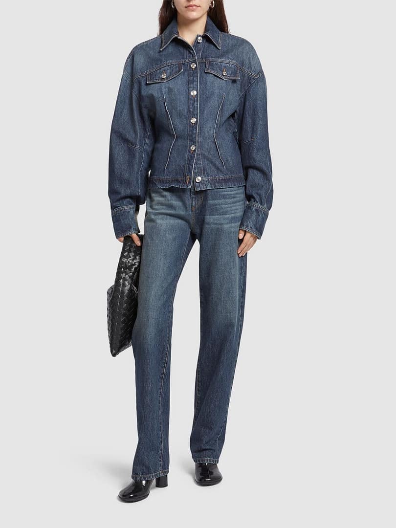 Sportmax Tasso Low Waist Denim Straight Jeans