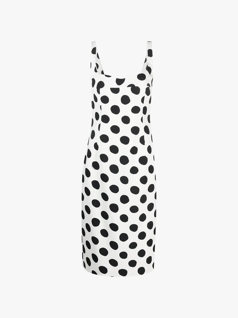 Marni Polka Dot-Print Sleeveless Midi Dress