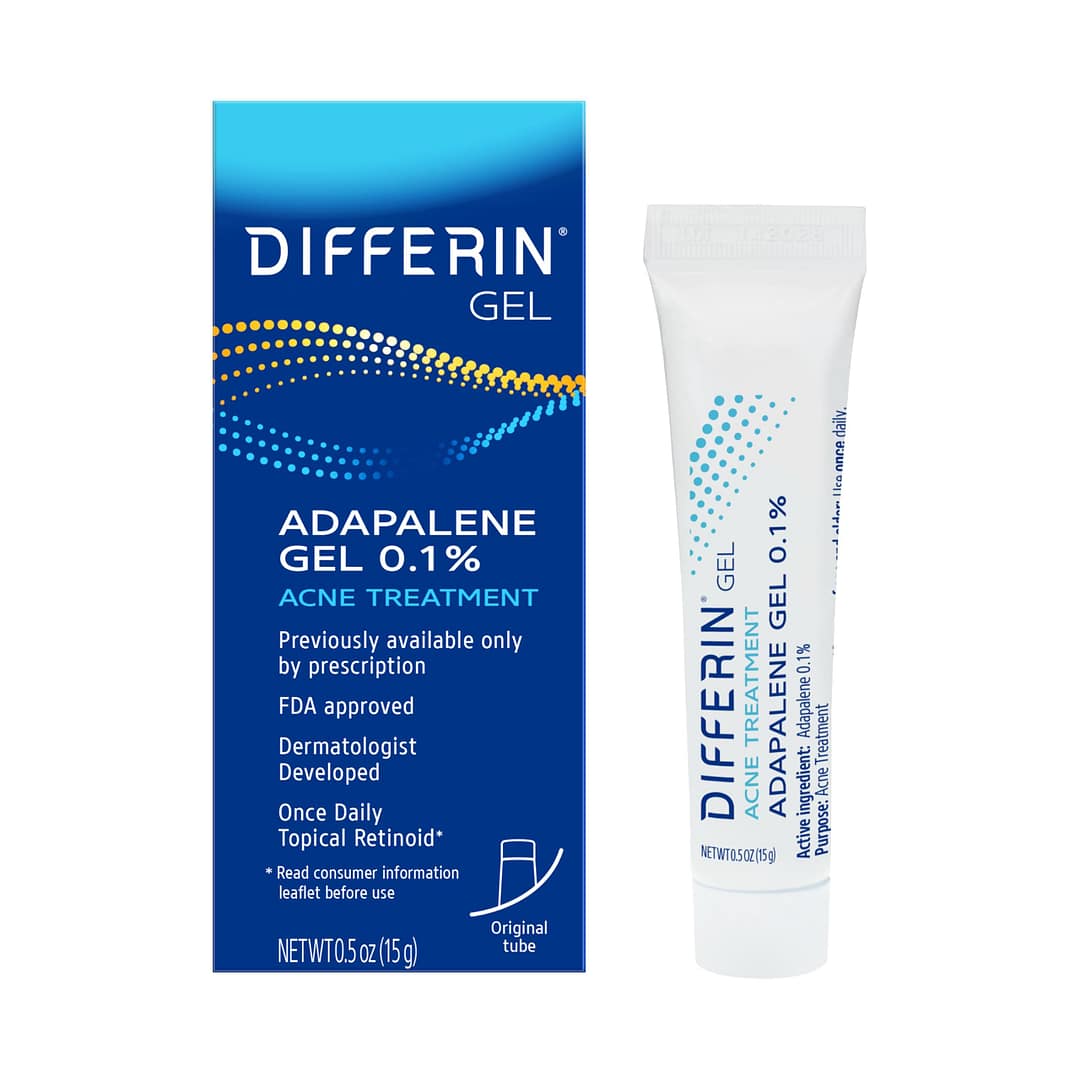 Differin Adapalene Gel 0.1% Acne Treatment