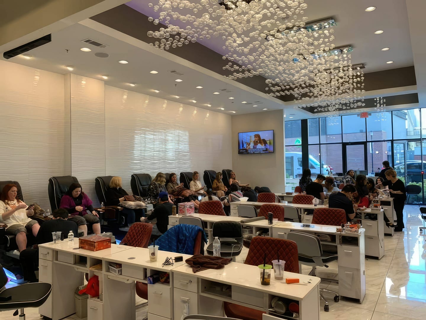 Lush Nail Bar The Battery interior