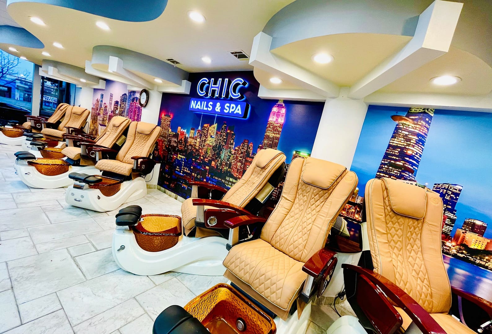 Chic Nails and Spa Houston interior