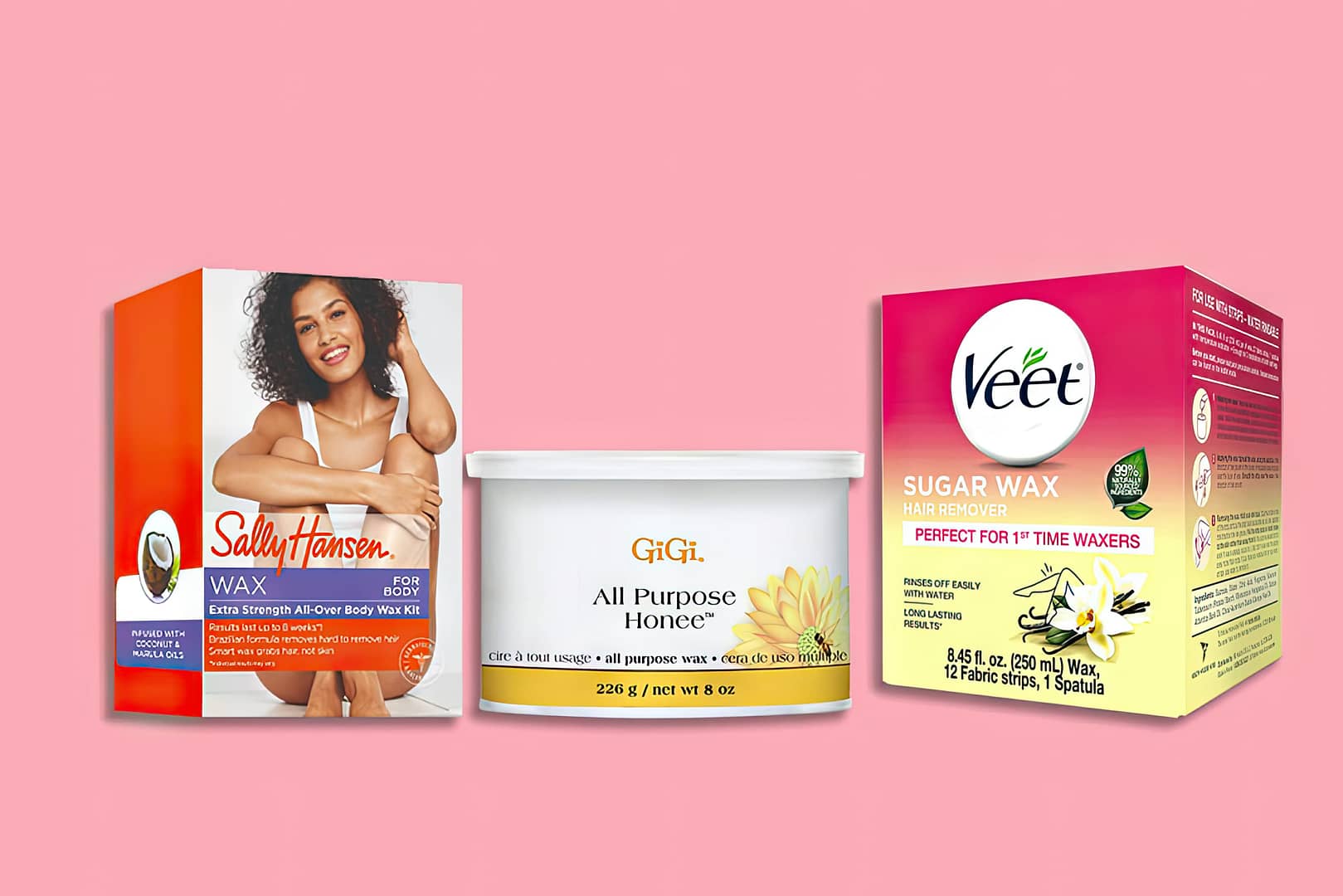 Various at-home waxing kits