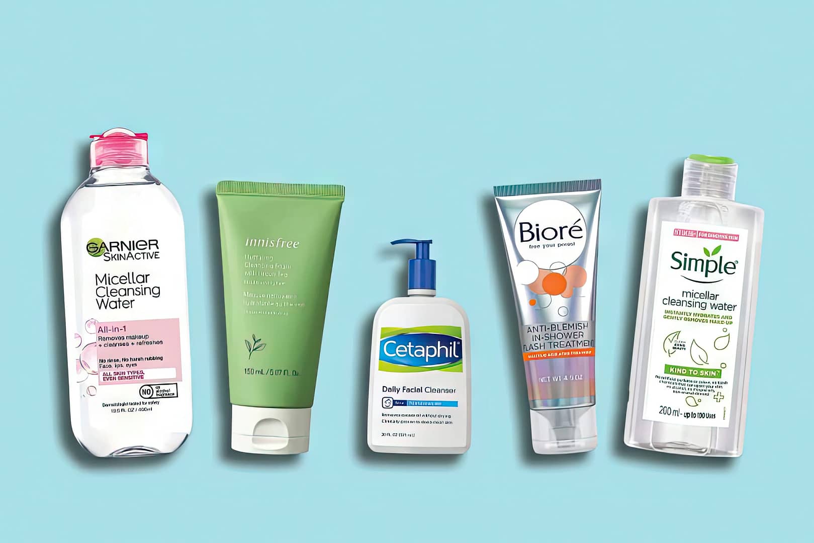 Various face washes