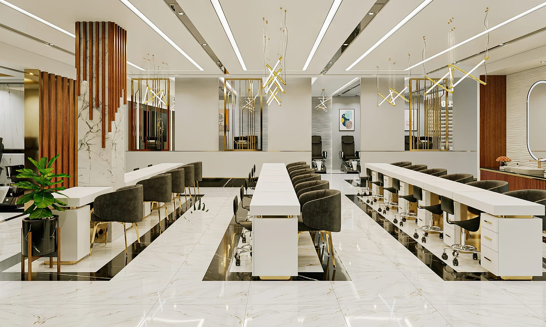 Lux Nail Spa interior