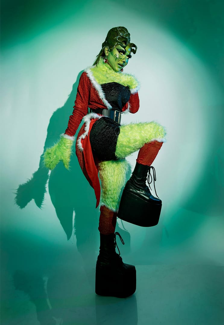 The Lady Grinch costume