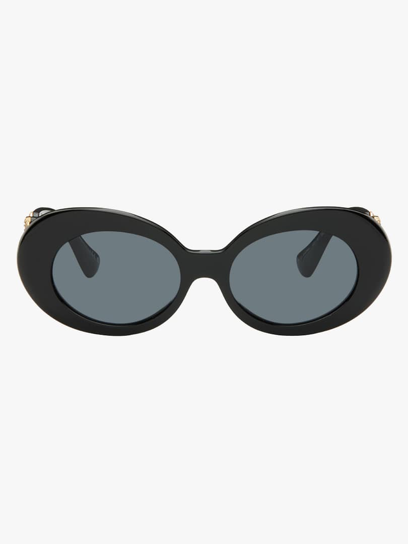 Versace VE4426BU Black Oval Sunglasses