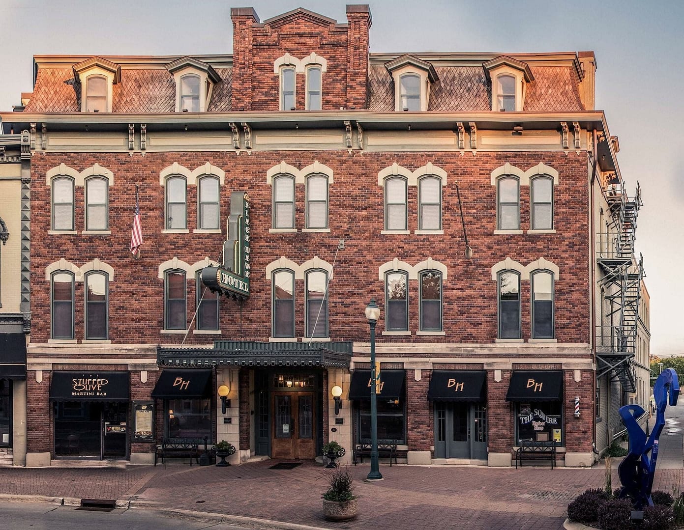 Building view of The Black Hawk Hotel