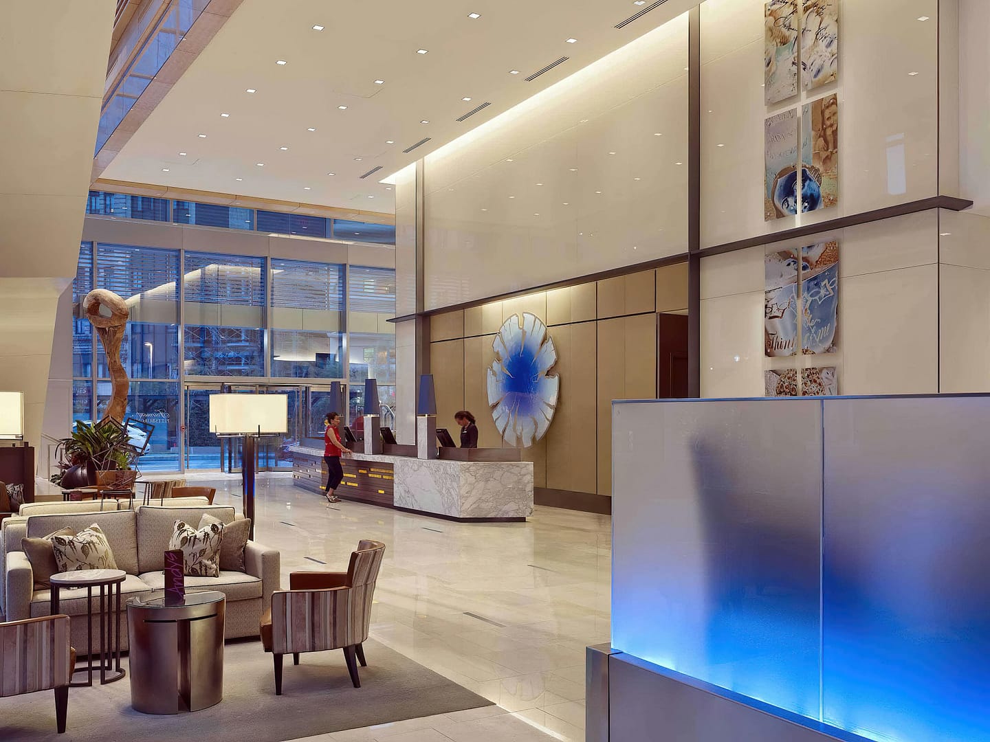 Lobby view of Fairmont Pittsburgh