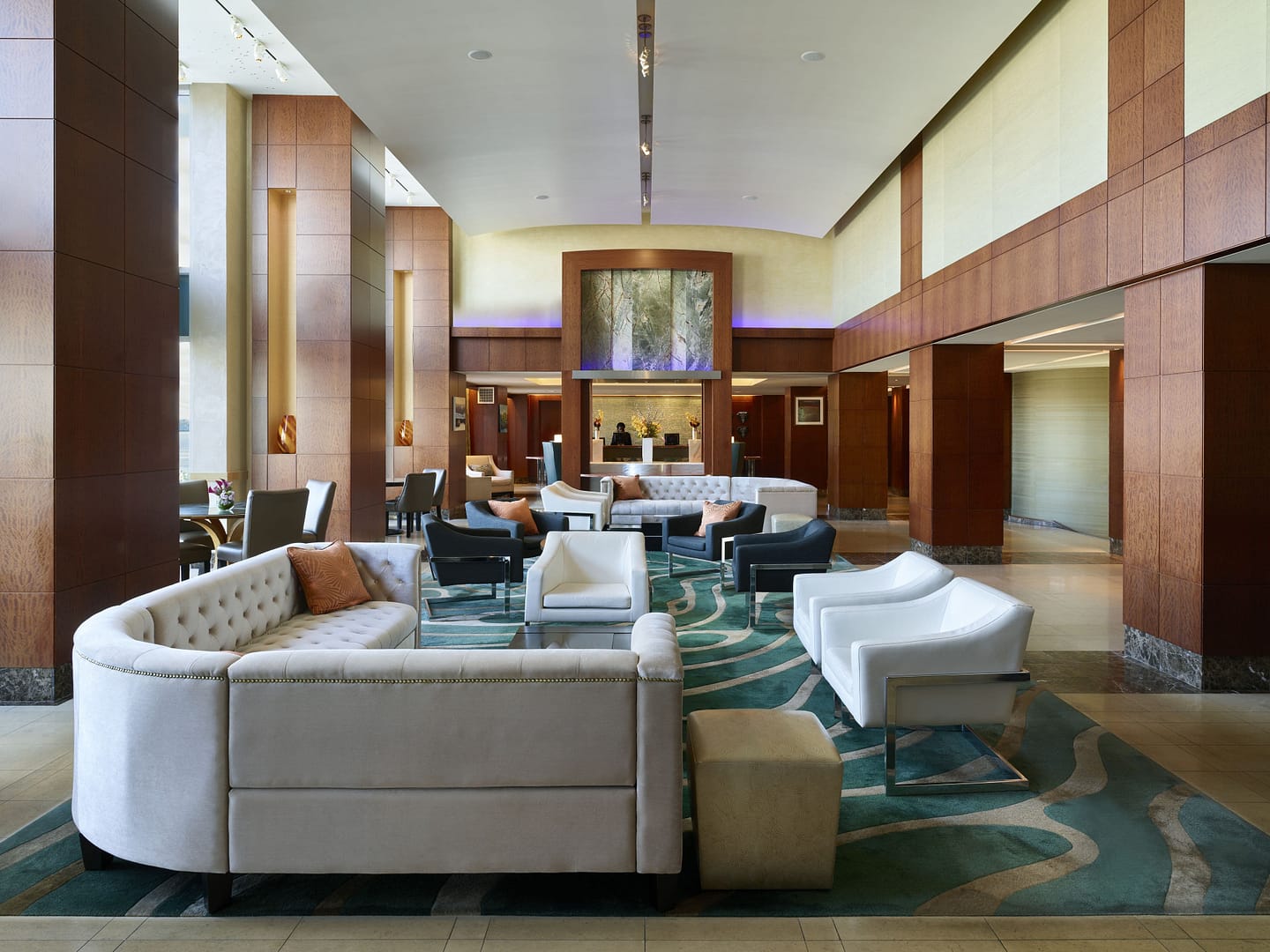 Lounge view of Battery Wharf Hotel, Boston Waterfront