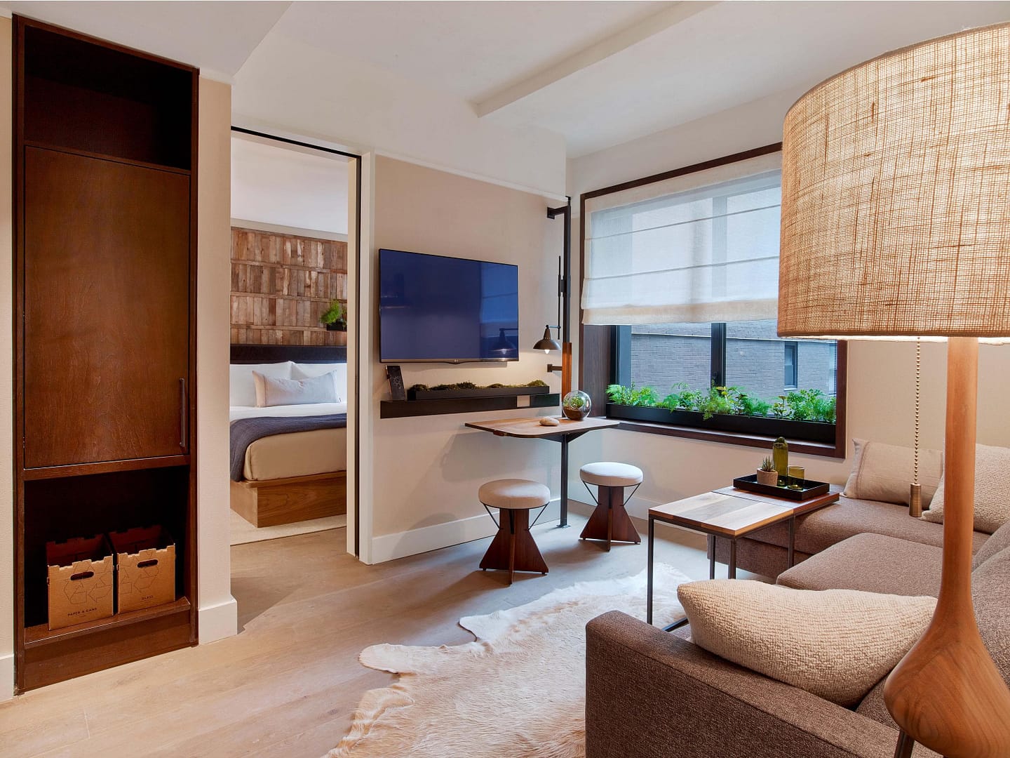 Living room view of 1 Hotel Central Park