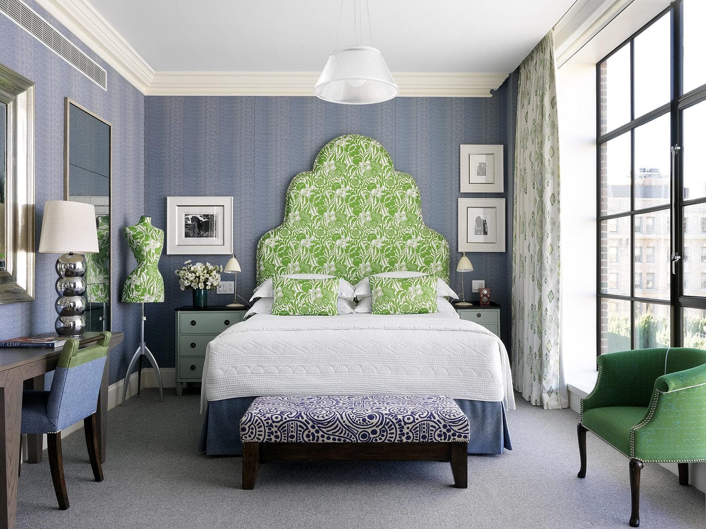 Bedroom view of Crosby Street Hotel