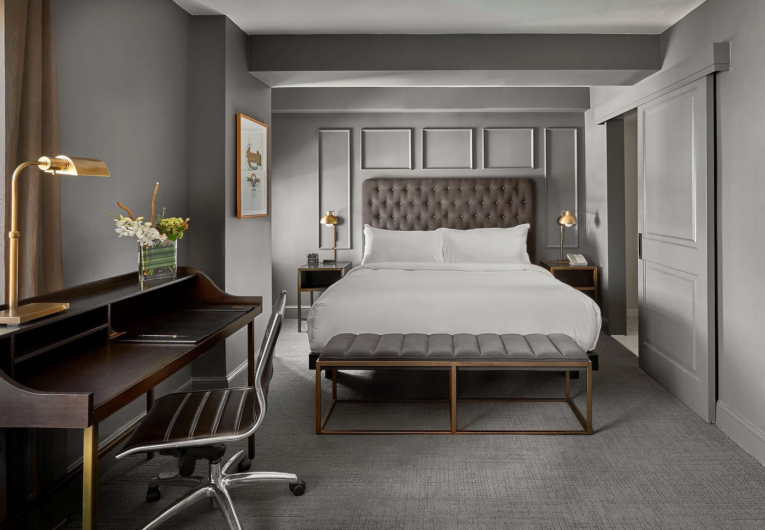 Bedroom view of Hotel Phillips Kansas City, Curio Collection by Hilton