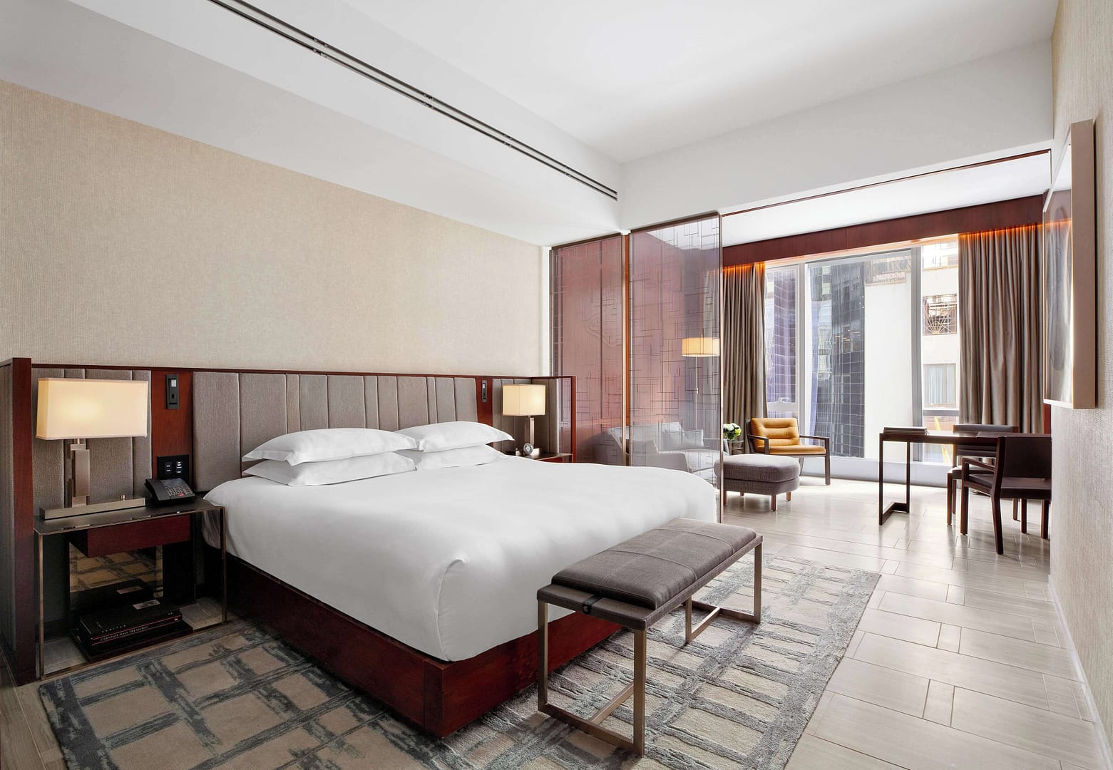 Bedroom view of Park Hyatt New York