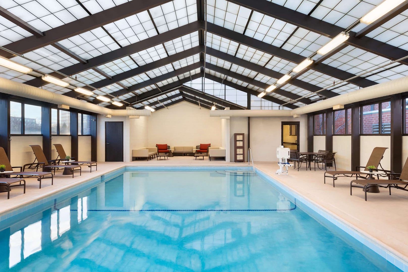 Pool view of Hyatt Place Chicago Schaumburg