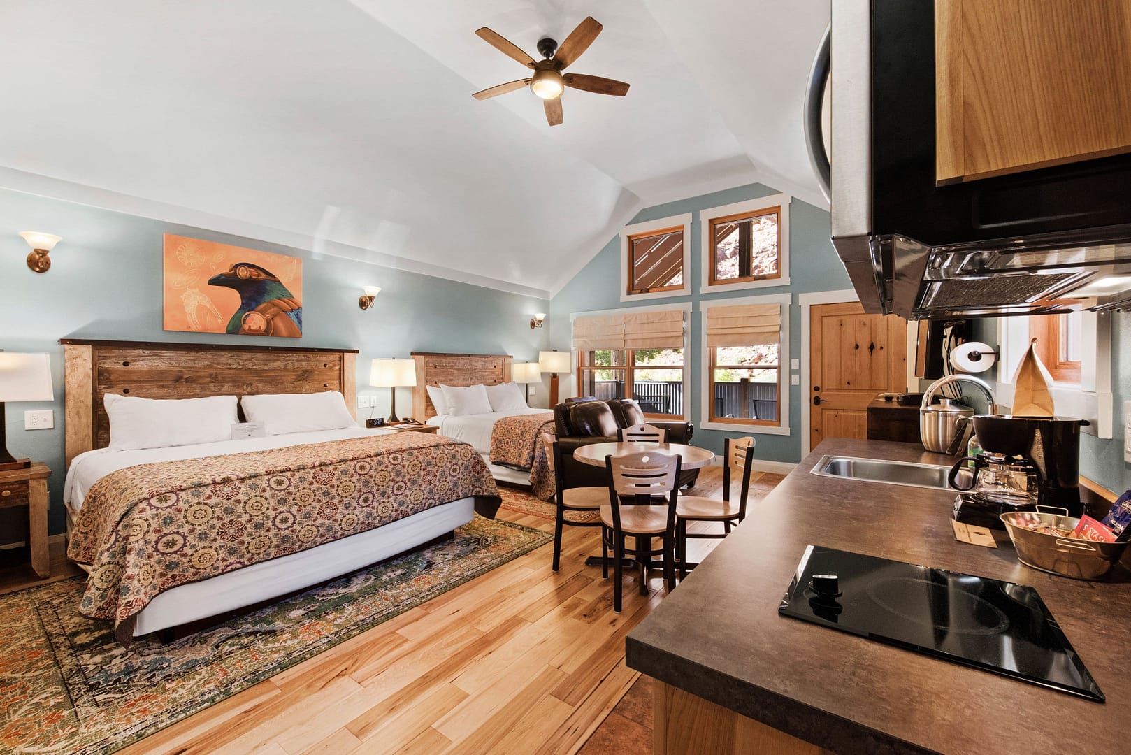 Bedroom view of Moab Springs Ranch