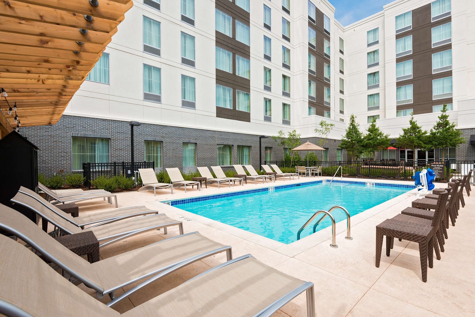 Pool view of Homewood Suites by Hilton Little Rock Downtown