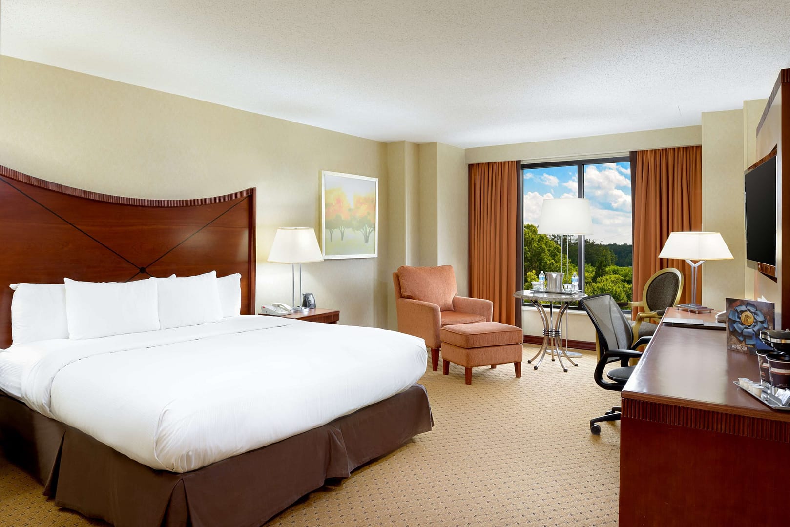 Bedroom view of Hilton Washington Dulles Airport