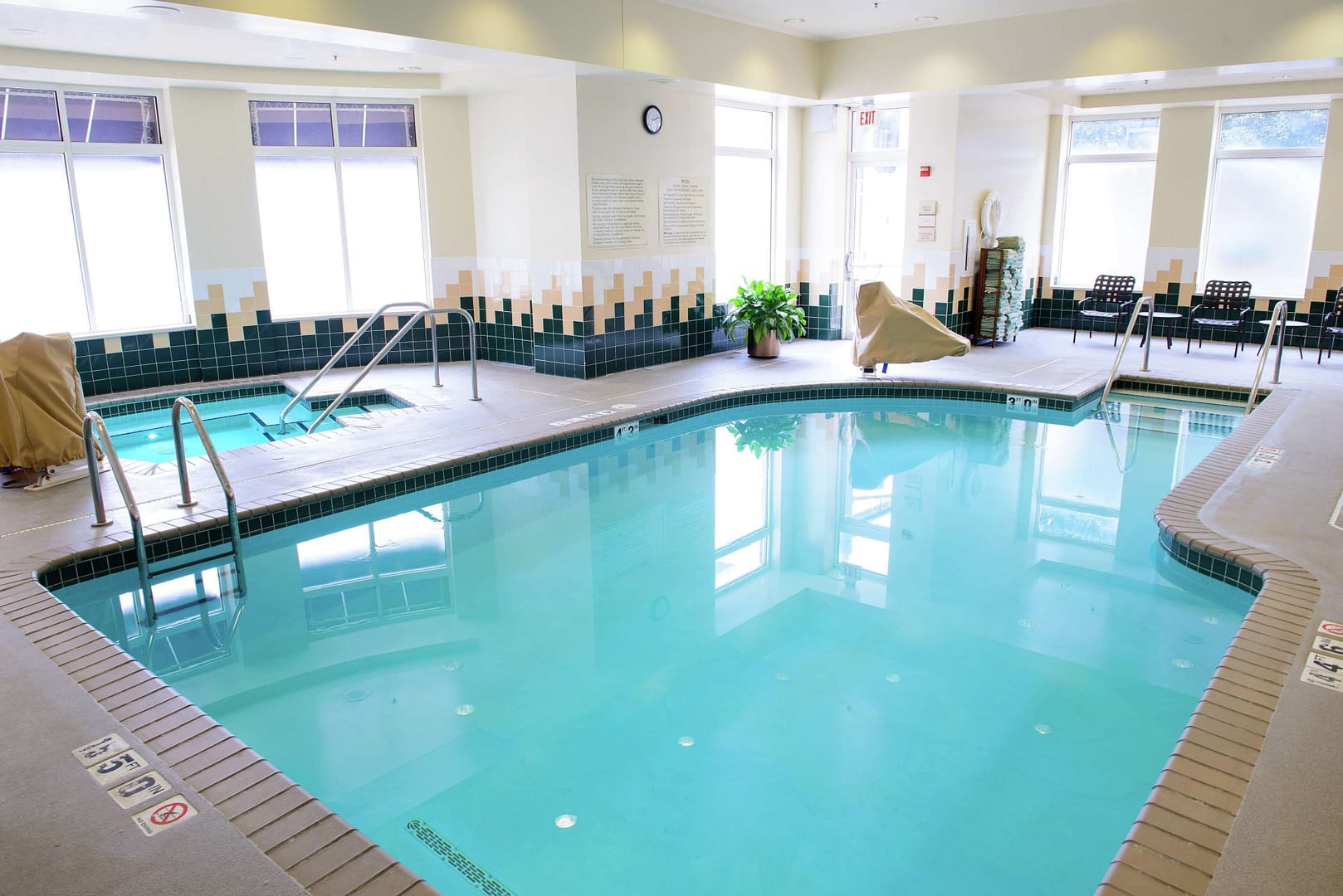 Pool view of Hilton Garden Inn Rochester Downtown