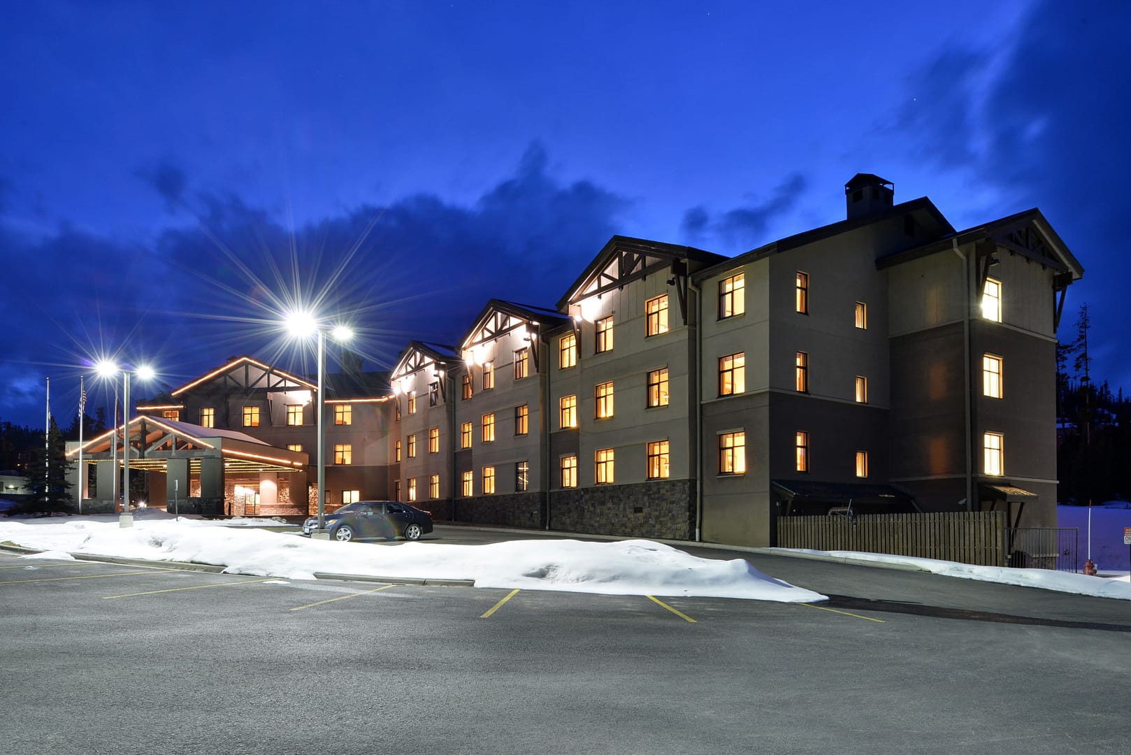 Building view of The Lodge at Big Sky
