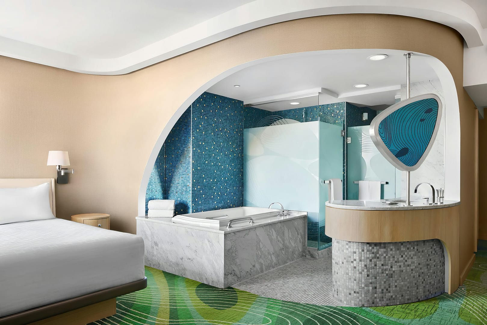 Bedroom view of Pasadena Hotel & Pool