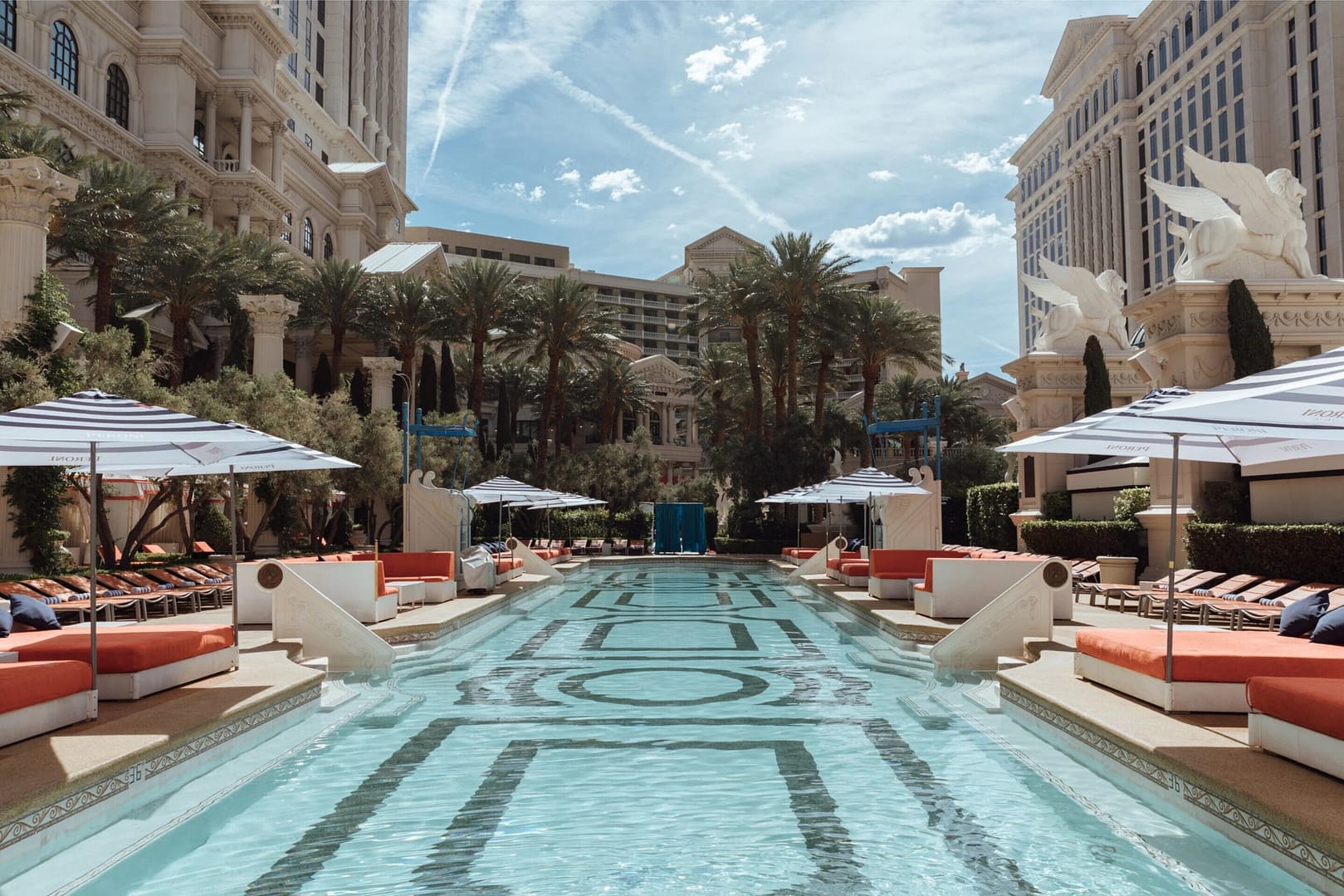 Pool view of Caesars Palace