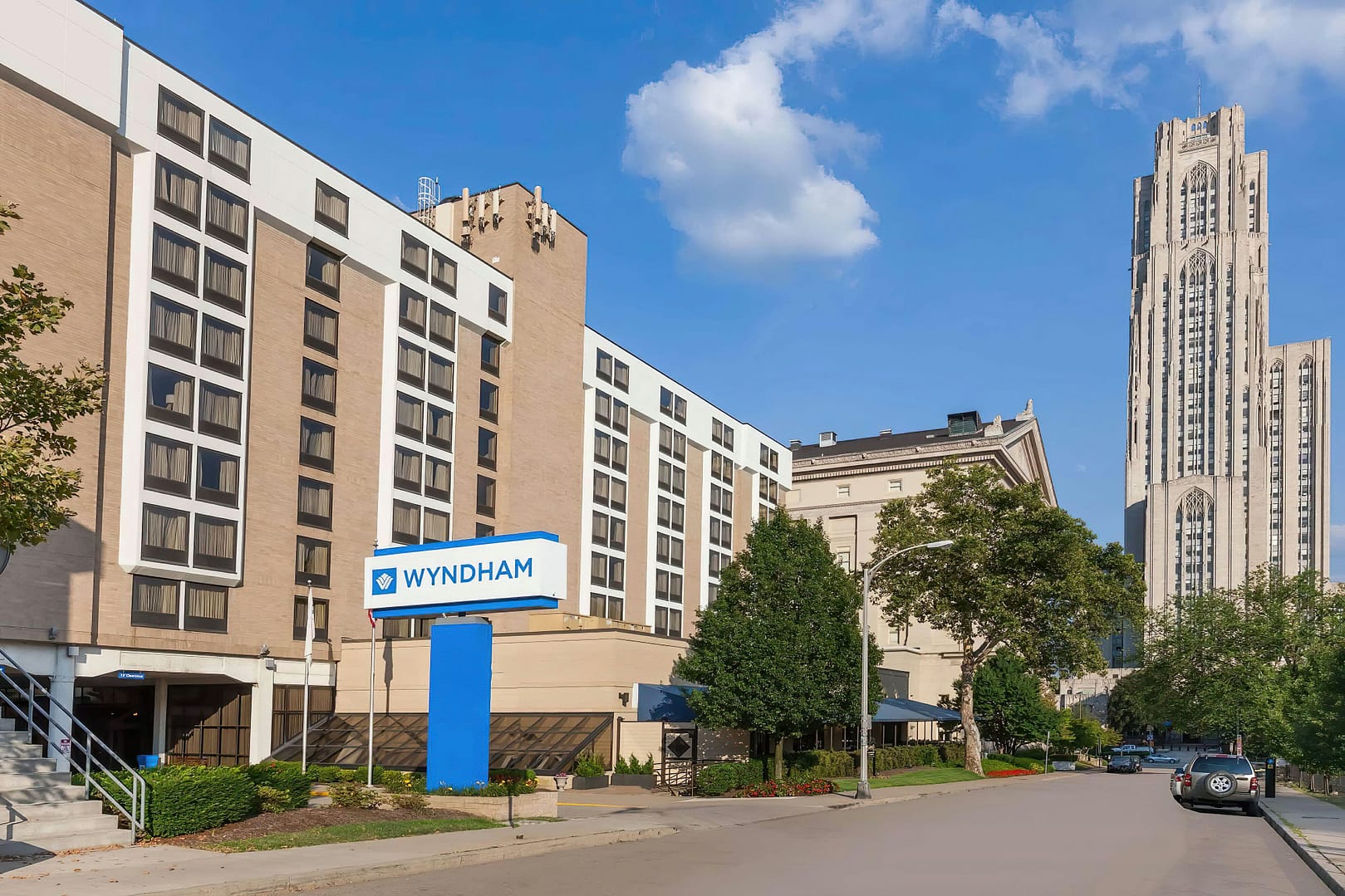 Building view of Wyndham Pittsburgh University Center