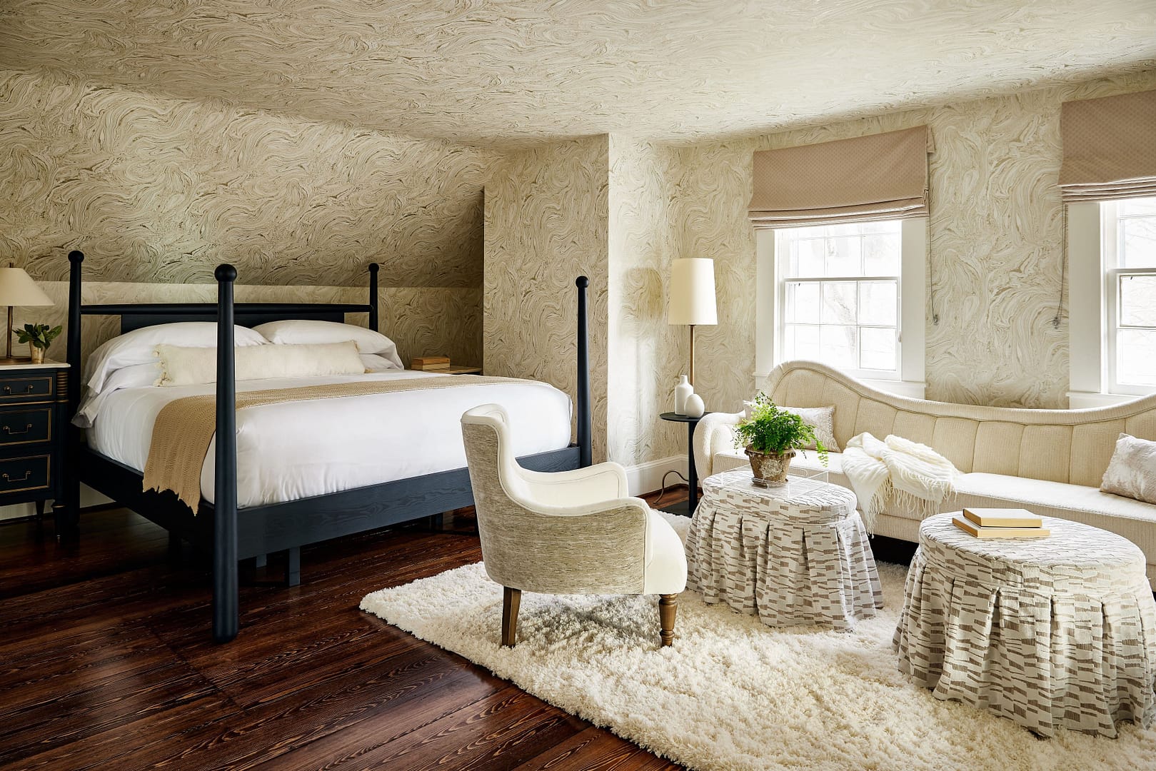 Bedroom view of Kennebunkport Captains Collection