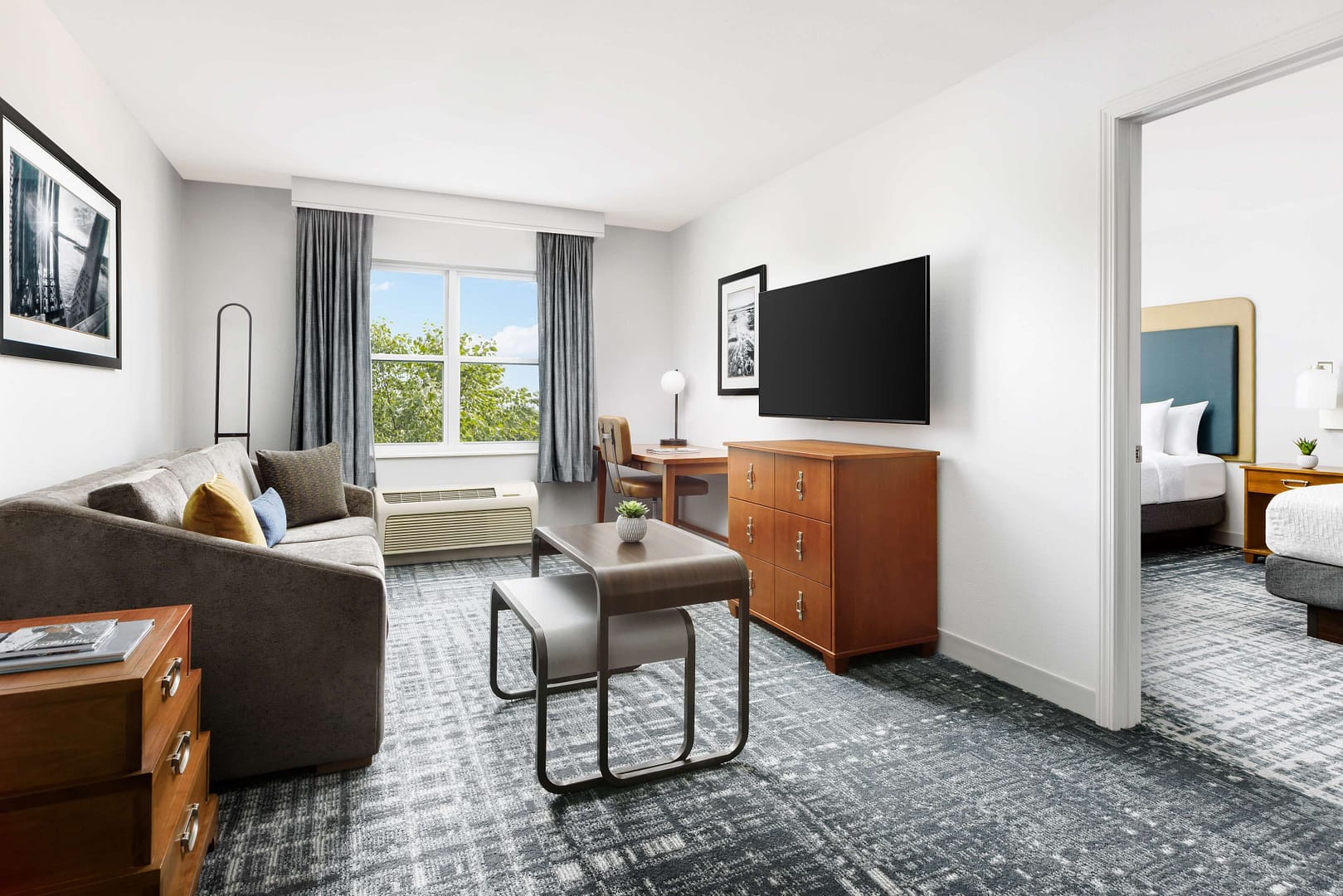 Living room view of Homewood Suites by Hilton Portsmouth